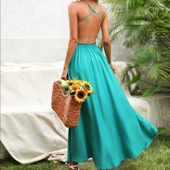 𝅺BOHEMIAN Open Back Maxi Dress - Picture 4 of 5